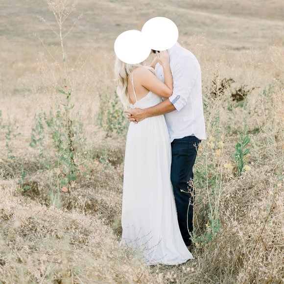 White Lace Slit Maxi Dress - Picture 2 of 8